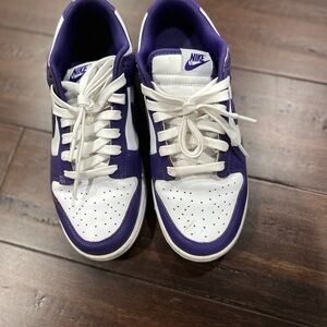 Nike Court Vision Low Purple and White Shoes